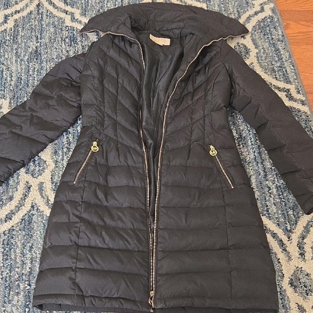 MICHAEL Michael Kors Quilted Black Puffer Coat